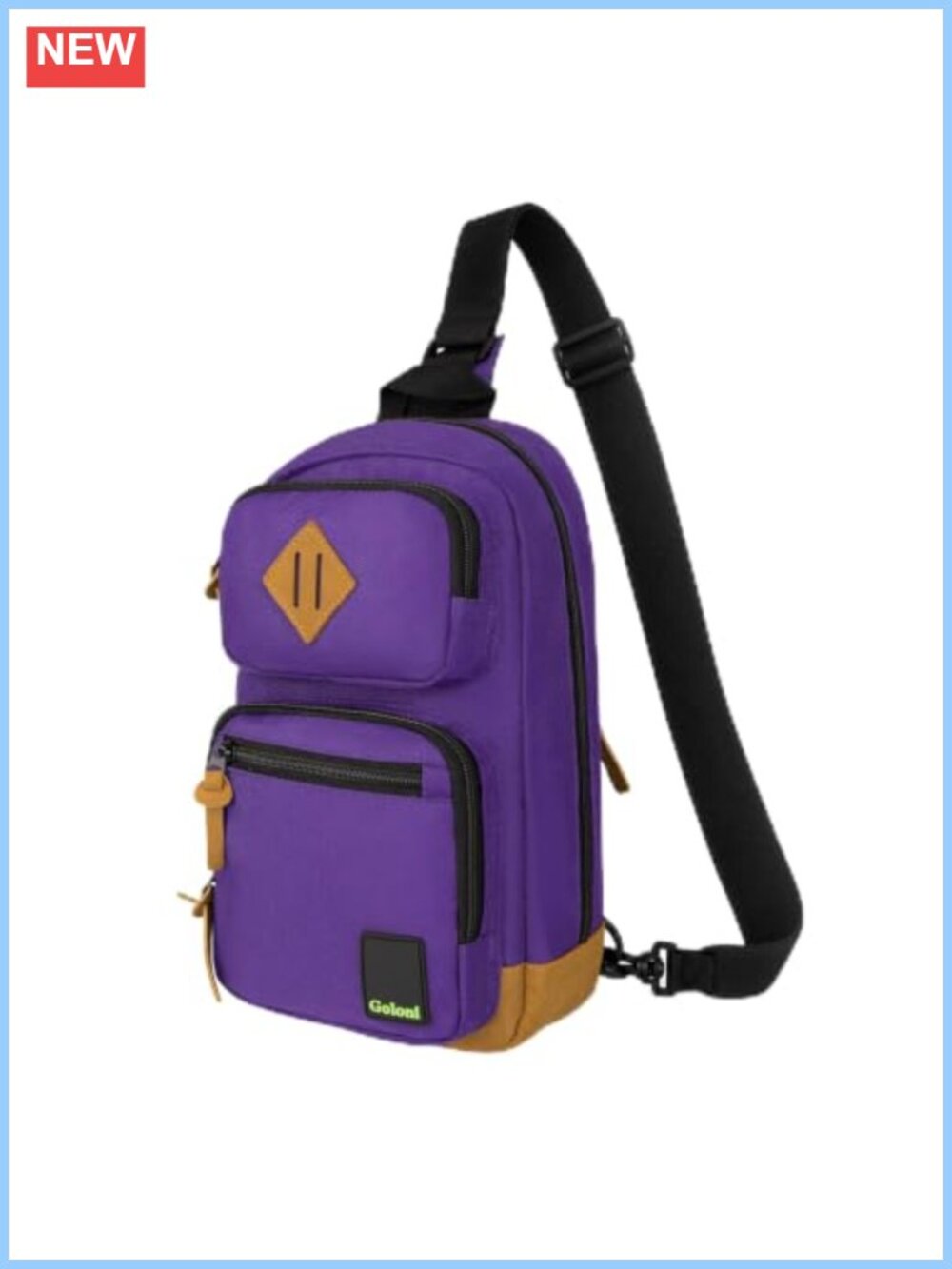 Goloni Waterproof Sling Bag Crossbody Shoulder Bag for Men Women Lightweight